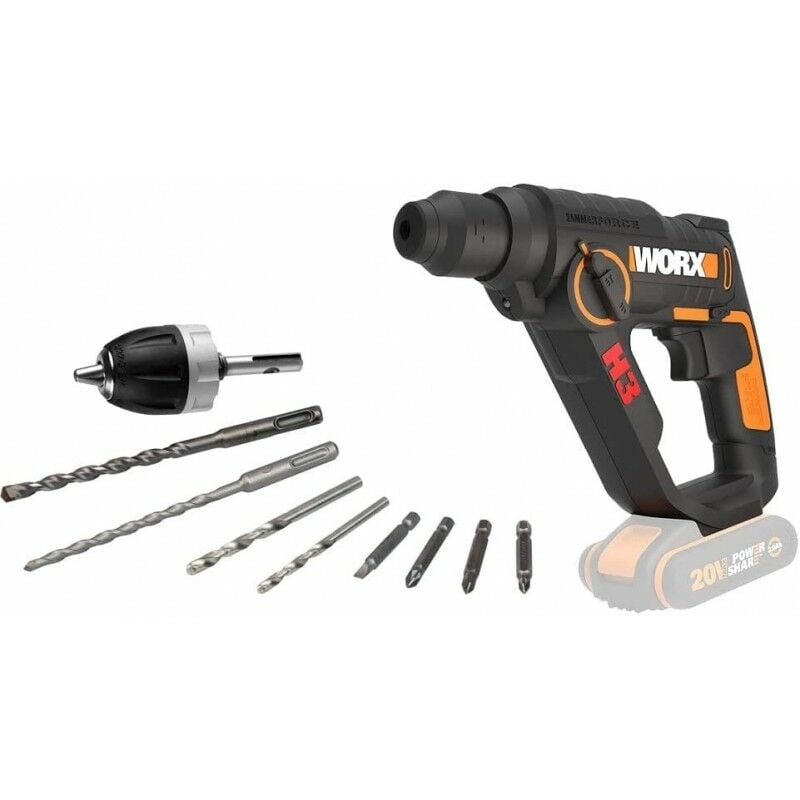 foto del prodotto avvitatore martello pneumatico solo corpo macchina worx wx390.9