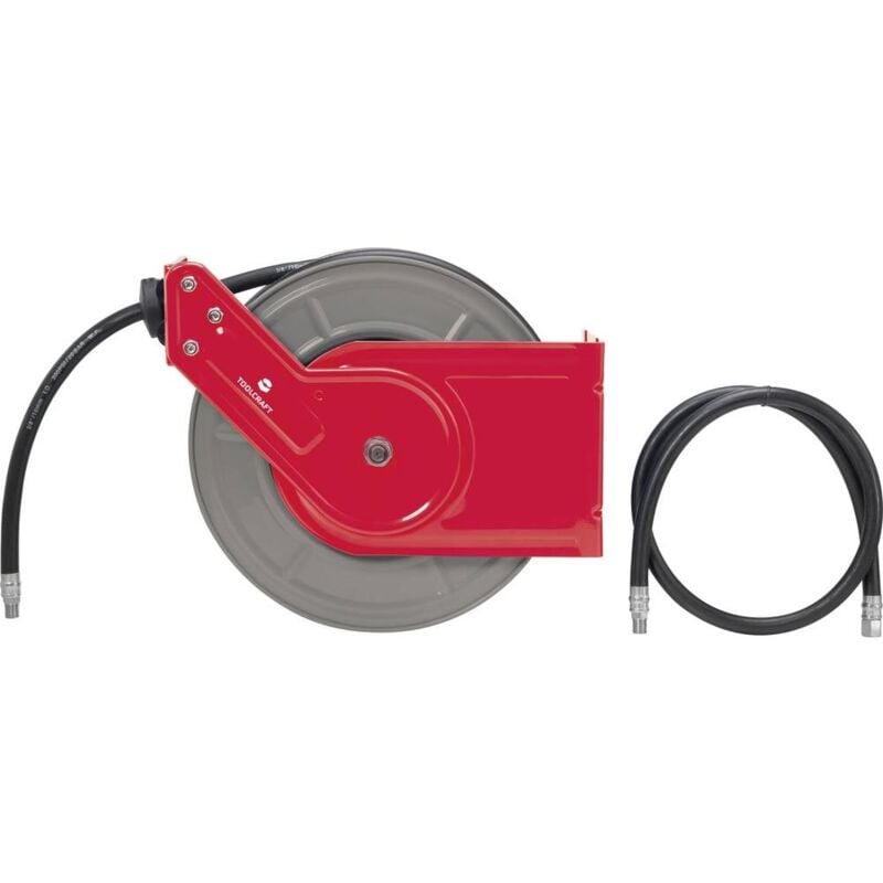 foto del prodotto avvolgi tubo aria compressa 15 m 10 bar montaggio a soffitto, montaggio a parete - toolcraft