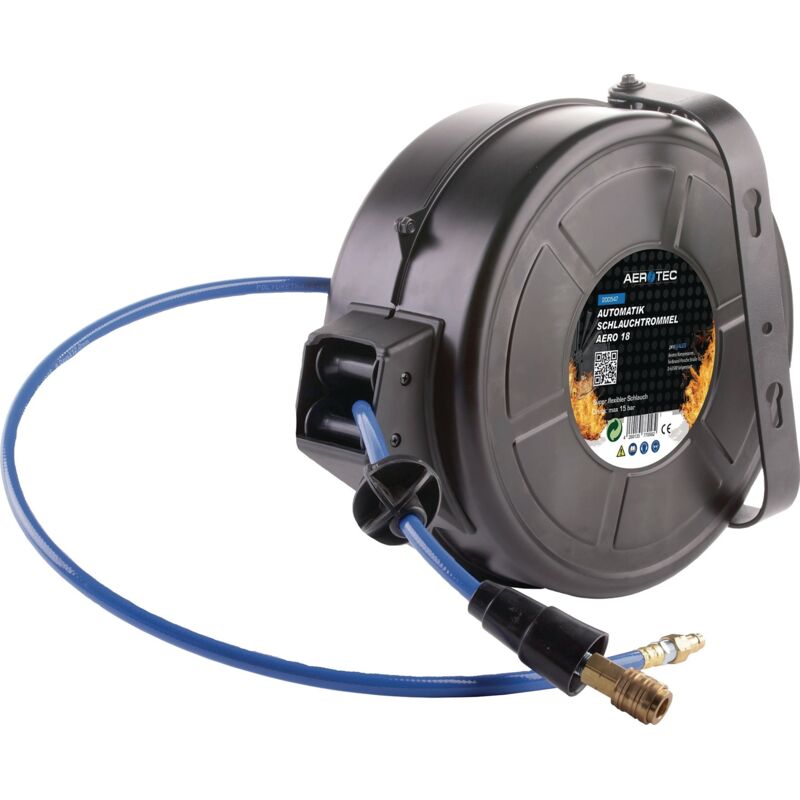 foto del prodotto avvolgi tubo aria compressa 18 m 15 bar montaggio a parete - aerotec