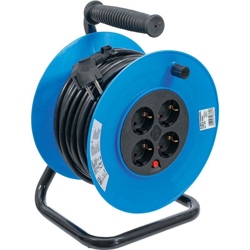 foto del prodotto avvolgicavo 25 m 3 x 1,5 mm 4 prese ip 20 3000 w