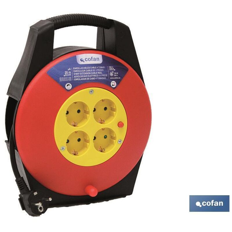 foto del prodotto avvolgicavo 4t cavo. 20m. (3 x 1,5 mm)