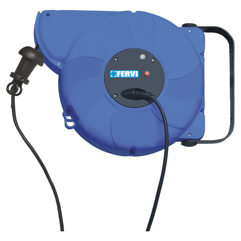 foto del prodotto avvolgicavo automatico 10 m 3x15 1800w fervi 0621 a3