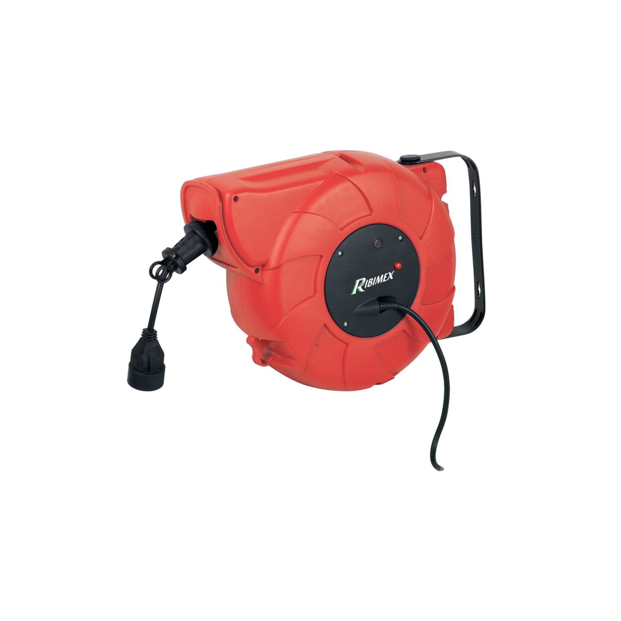 foto del prodotto avvolgicavo elettrico automatico cavo 22mt presa 2 p+t - ribimex prdae22