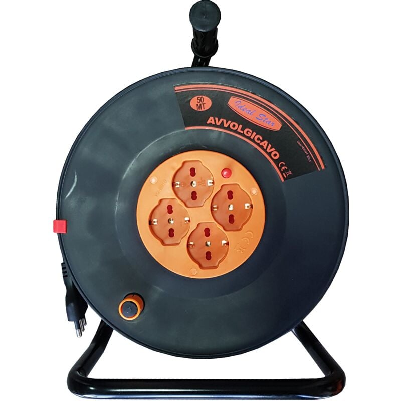 foto del prodotto avvolgicavo elettrico ideal star con cavaletto 15 mt