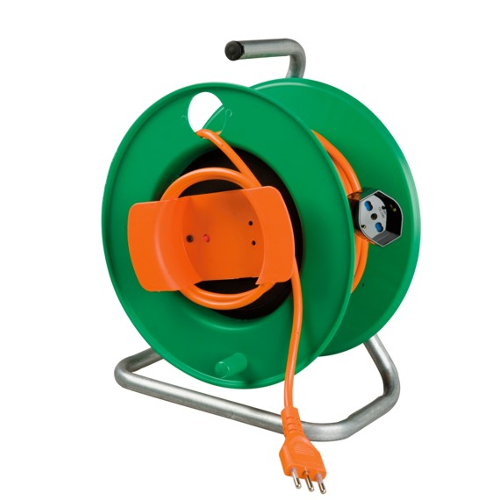 foto del prodotto avvolgicavo elettrico poly pool pp0719 arancio e verde