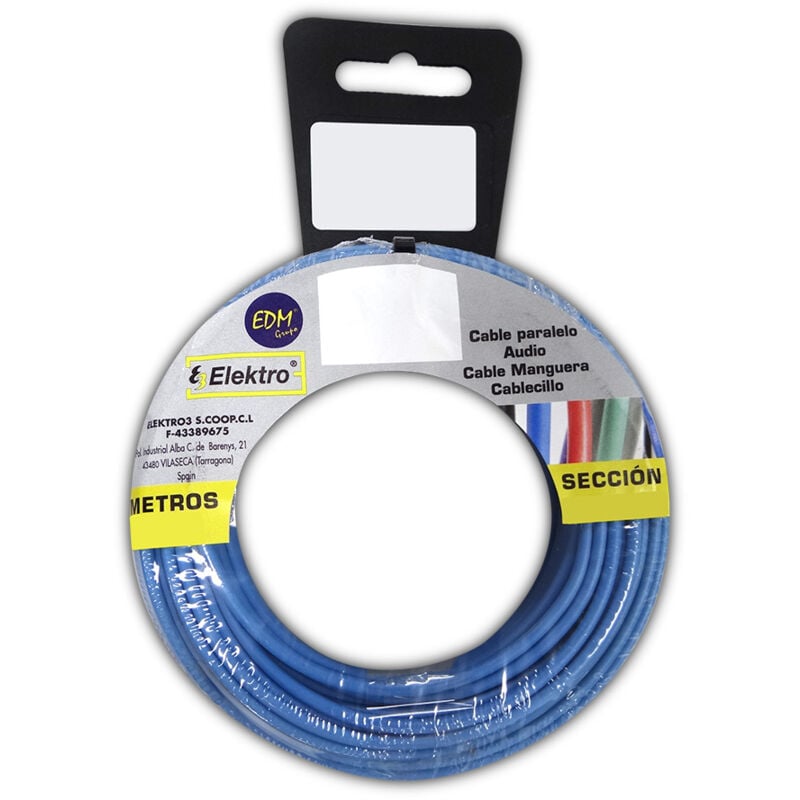 foto del prodotto avvolgicavo flessibile 6mm. blu 10mts senza alogeni