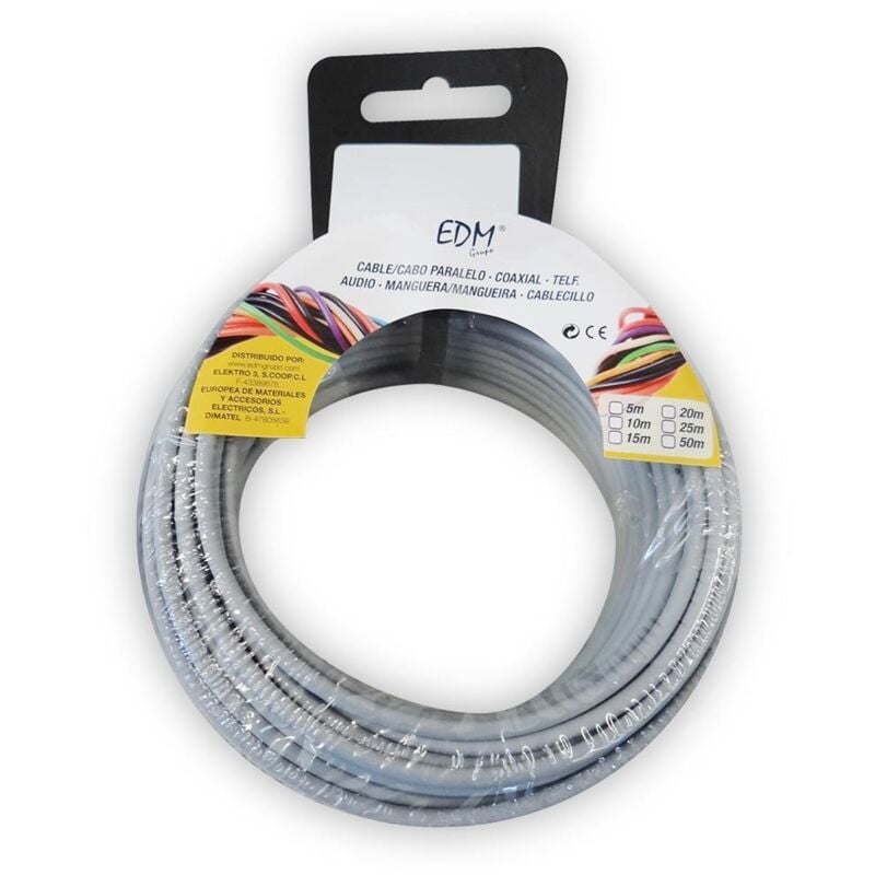 foto del prodotto avvolgicavo flessibile da 1,5 mm grigio senza alogeni da 15 m