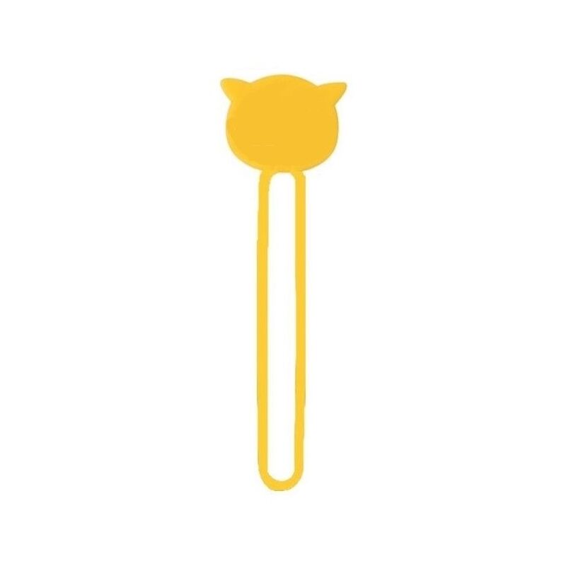 foto del prodotto avvolgicavo in silicone, giallo