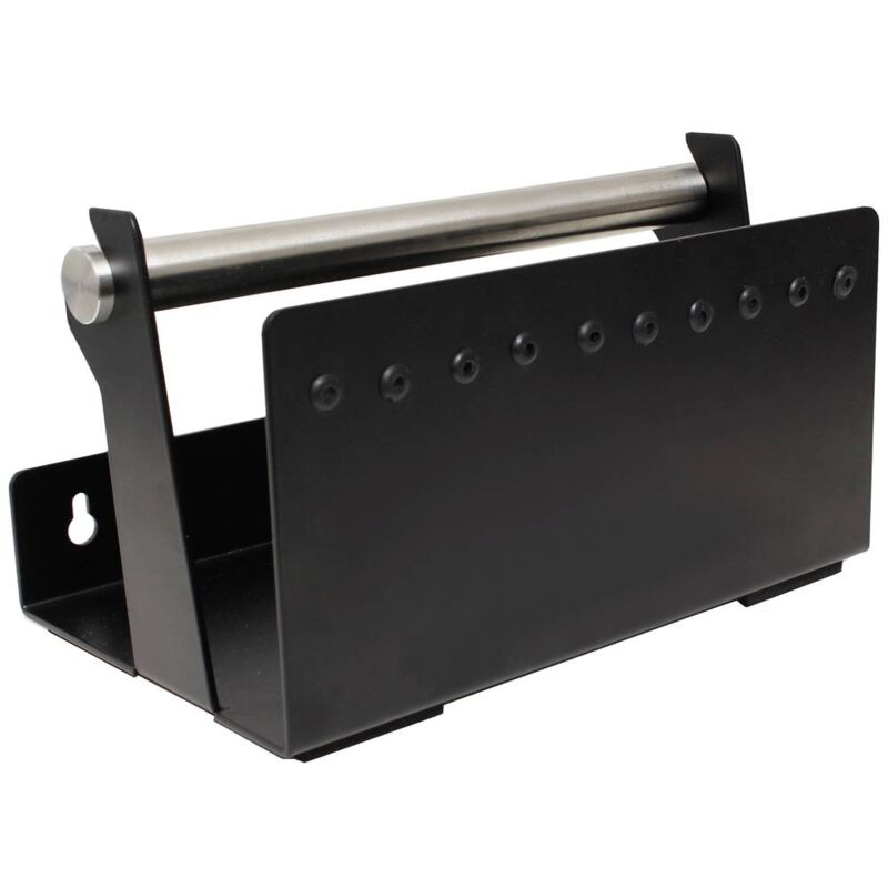 foto del prodotto avvolgicavo nero 20 x 12 cm 10 fori 23ca258 quadrios 1 pz.