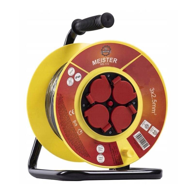 foto del prodotto avvolgicavo prolunga da giardino 25m 3x2,5 elettrico impermeabile per esterni