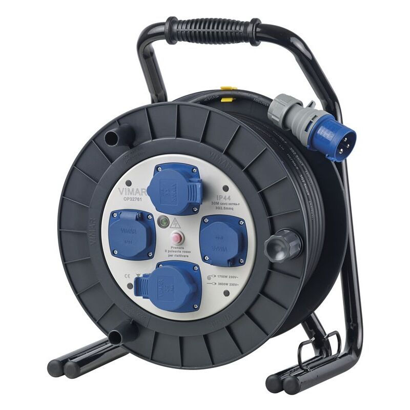 foto del prodotto avvolgicavo vimar industriale 16a 4 prese schuko 30mt 0p32761