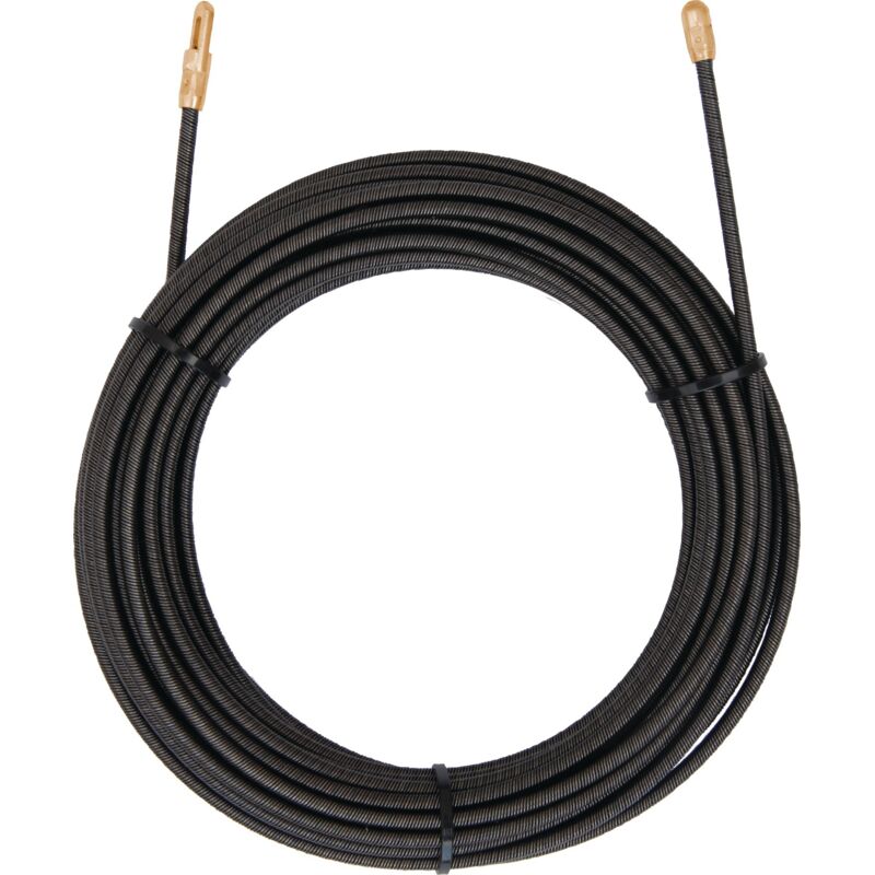 foto del prodotto avvolgispirale quadroflex lunghezza totale 20 m, d. 4 mm, con anello e testa di ricerca, filo di acciaio