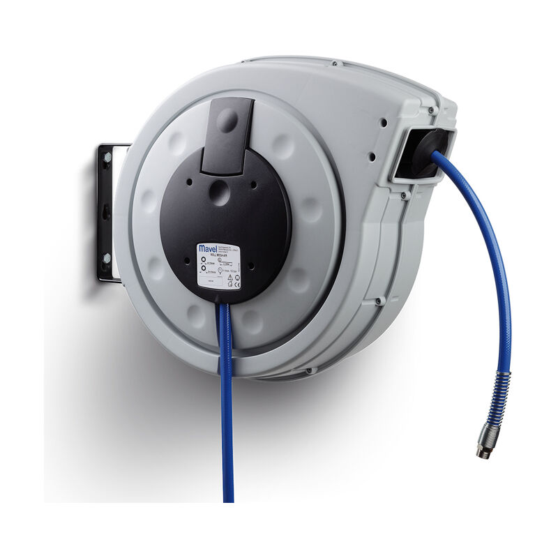 foto del prodotto avvolgitubo aria compressa tubo 20m attacco rapido 3 8 quot parete roll mega mavel 880100