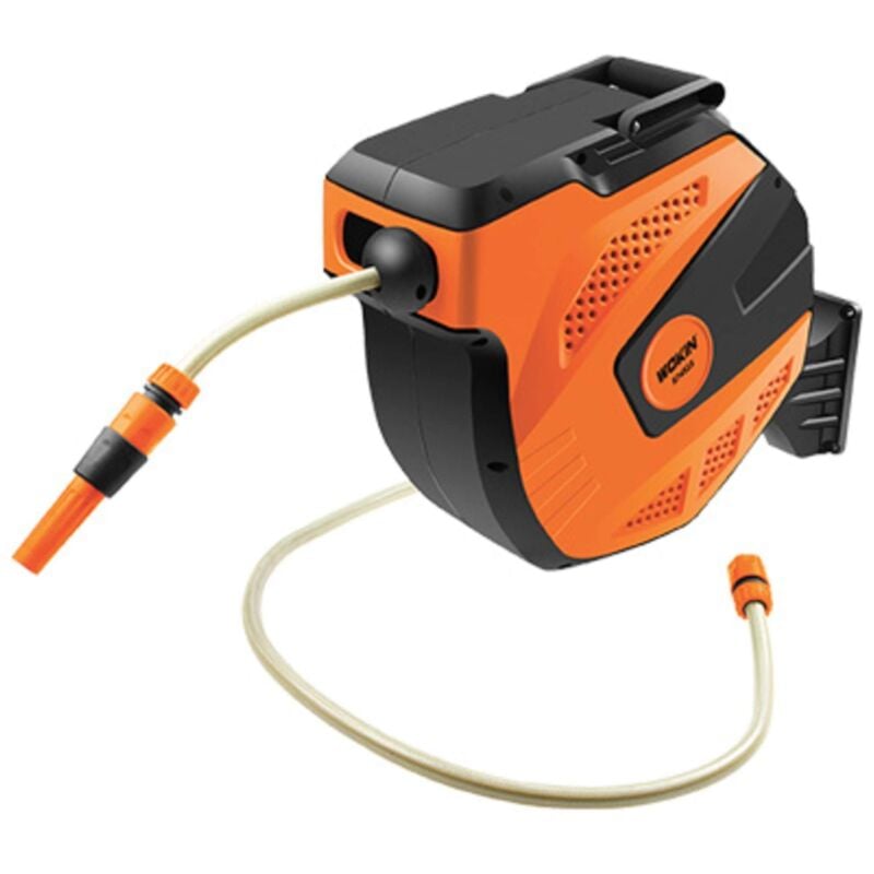 foto del prodotto avvolgitubo automatico irrigazione autoroll plastica 15 1,5m 1 2 raccordi lancia