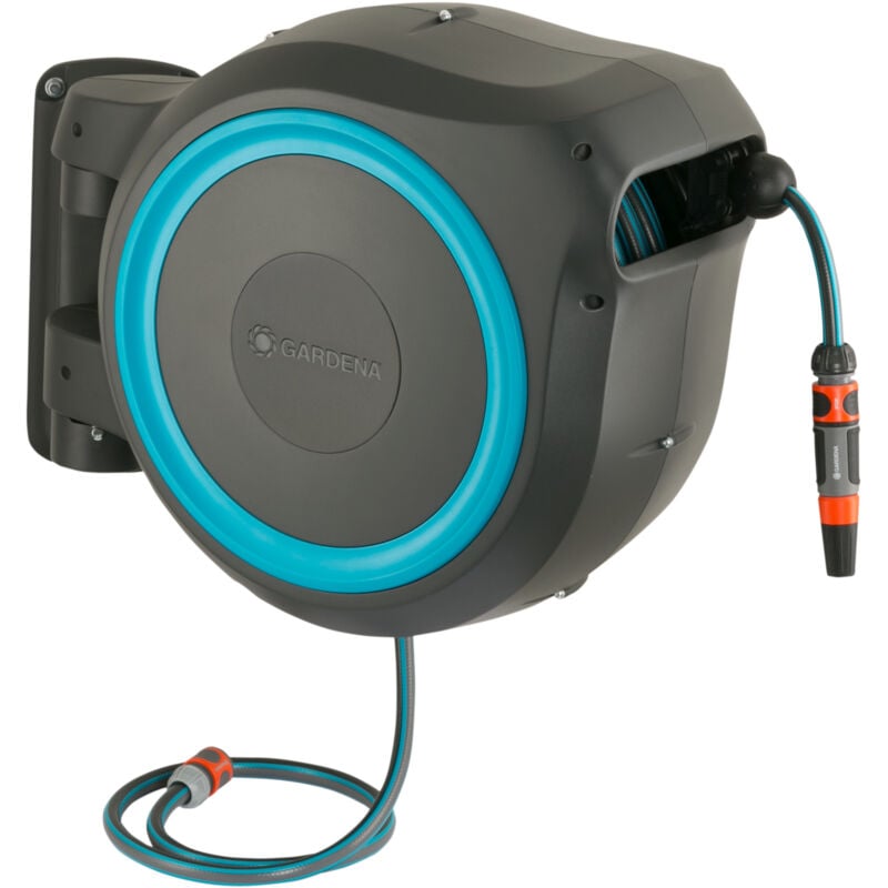 foto del prodotto avvolgitubo da parete automatico rollup l azzurro tubo 30 m incluso 18625 20 gardena