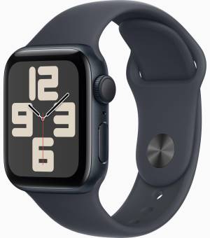 foto del prodotto aw se gps 40mm midnight aluminium case with midnight sport band m l