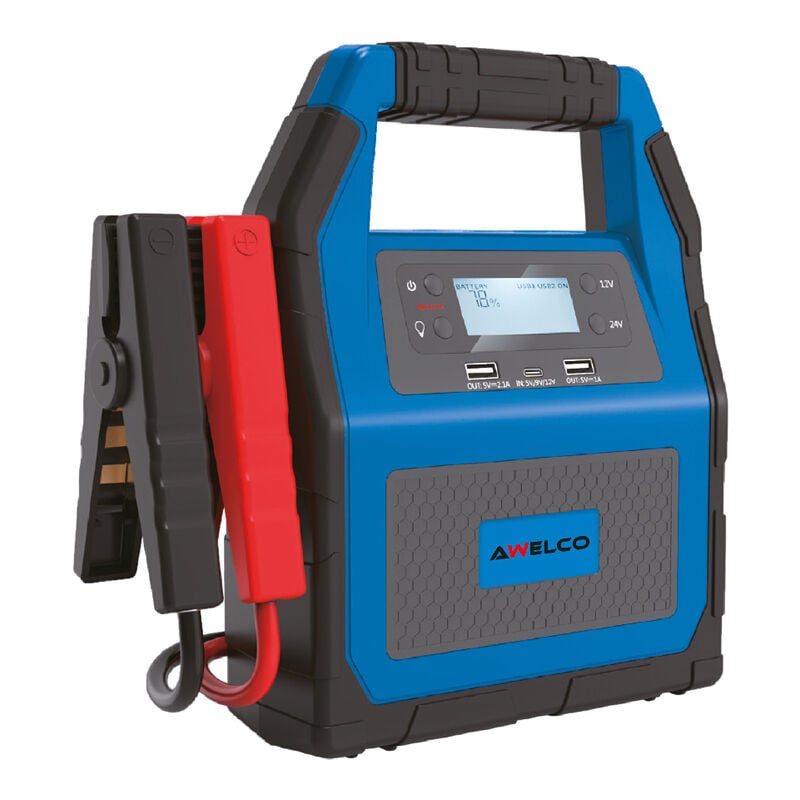 foto del prodotto awelco avviatore di emergenza batteria portatile starter booster mister charge 2500