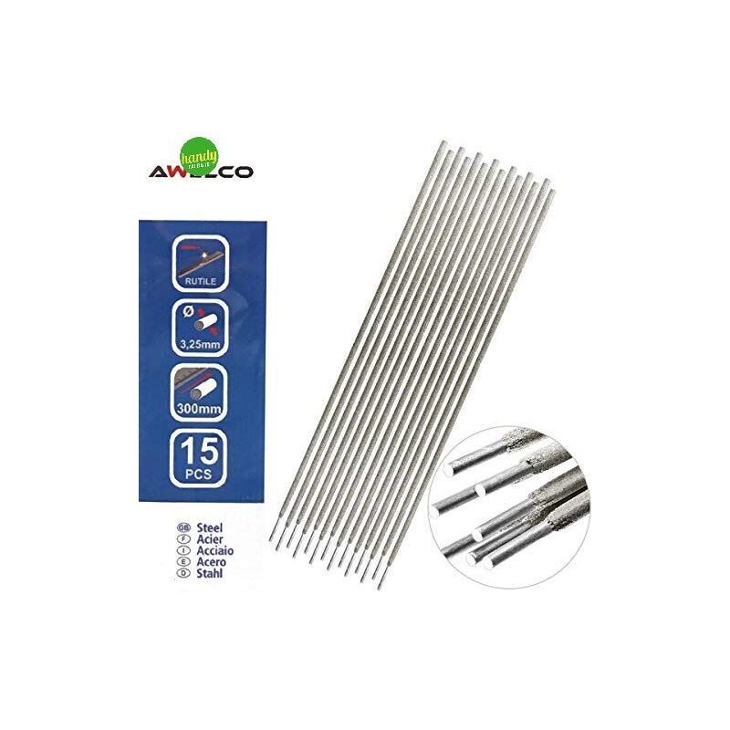 foto del prodotto awelco elettrodi rutilici ark el 3,25 mm l. 300 mm pz 15