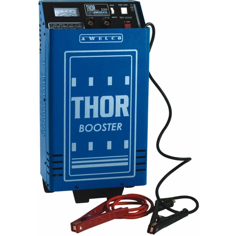 foto del prodotto awelco thor 320 caricabatterie e booster 12v 24v in acciaio per auto