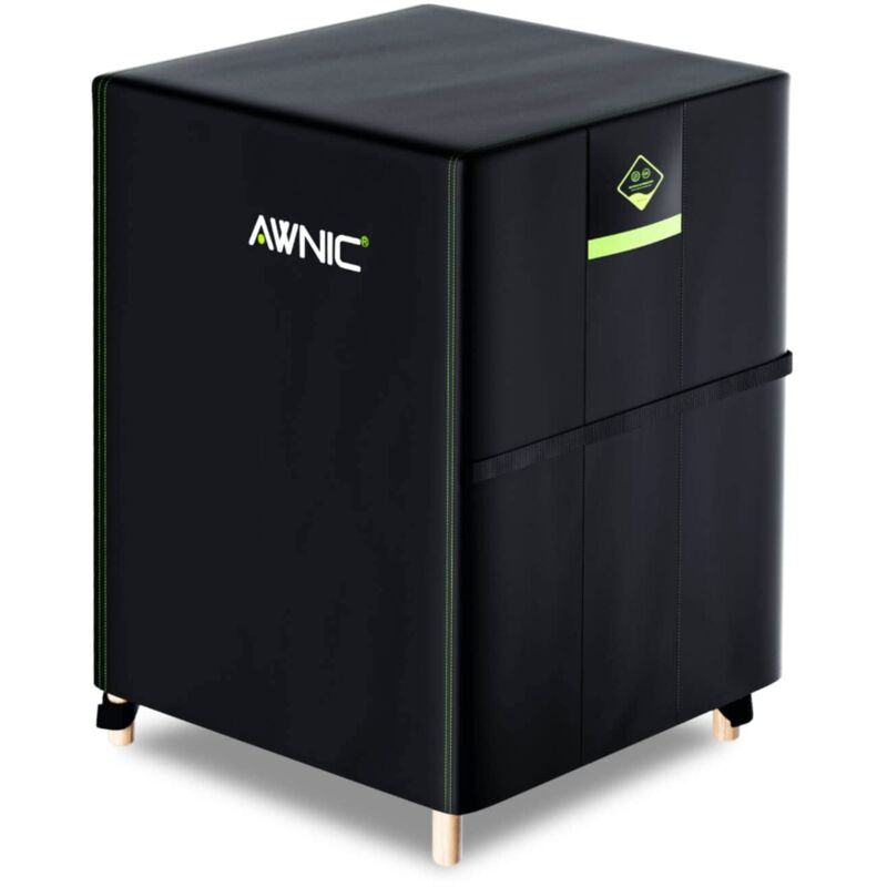 foto del prodotto awnic copertura sedie esterno impermeabile, antivento e antipolvere, resistente ai raggi uv copri sedie da giardino 420d poliestere adatto per sedie plastica esterno impilabili 110x68x68cm