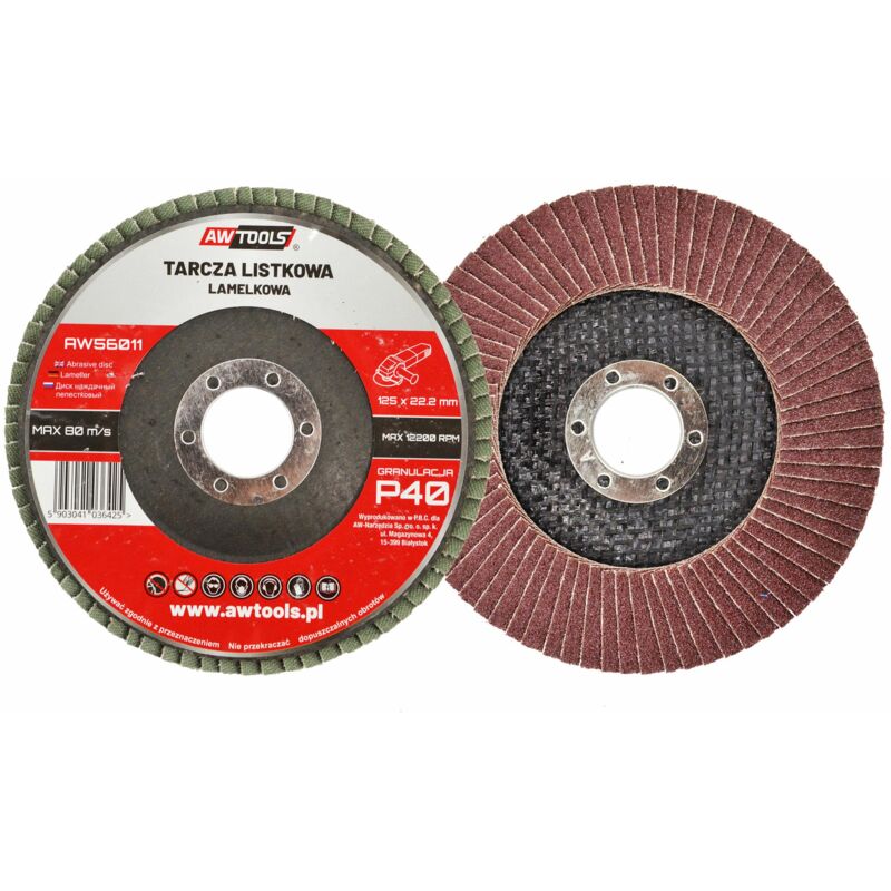 foto del prodotto awtools ciernica listkowa 125mm p 80