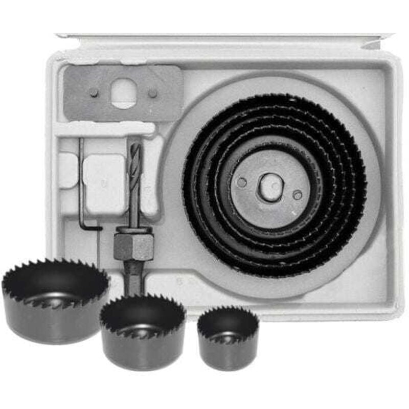 foto del prodotto awtools seghe a tazza per legno 50-57-67-76-89-102mm set da 8 pezzi