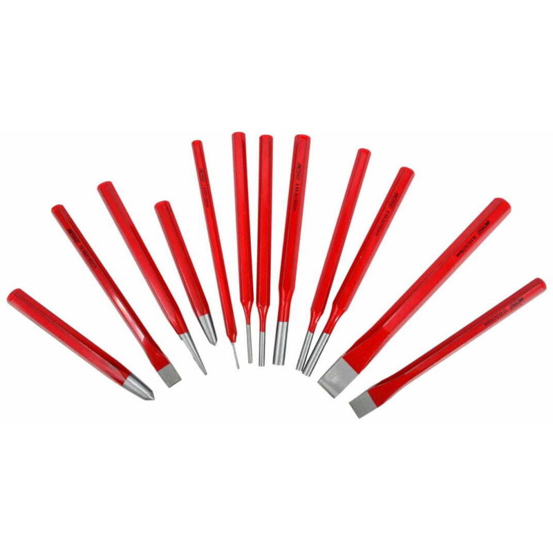 foto del prodotto awtools set da 12 pezzi di scalpelli, punzoni centrali e punzoni per spine