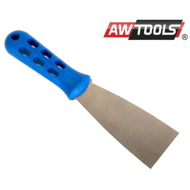 foto del prodotto awtools spatola in acciaio inox 80mm manico in plastica