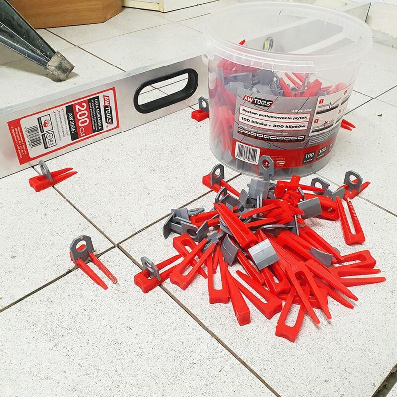 immagine 0 del prodotto awtools system poziomowania p ytek standard 1,5mm 7 15mm klips 400szt.