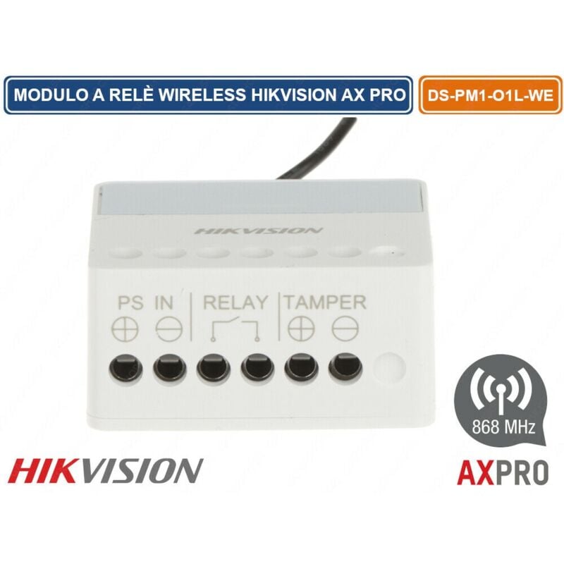 foto del prodotto ax pro relay module 868mhz ds pm1 o1l we hikvision