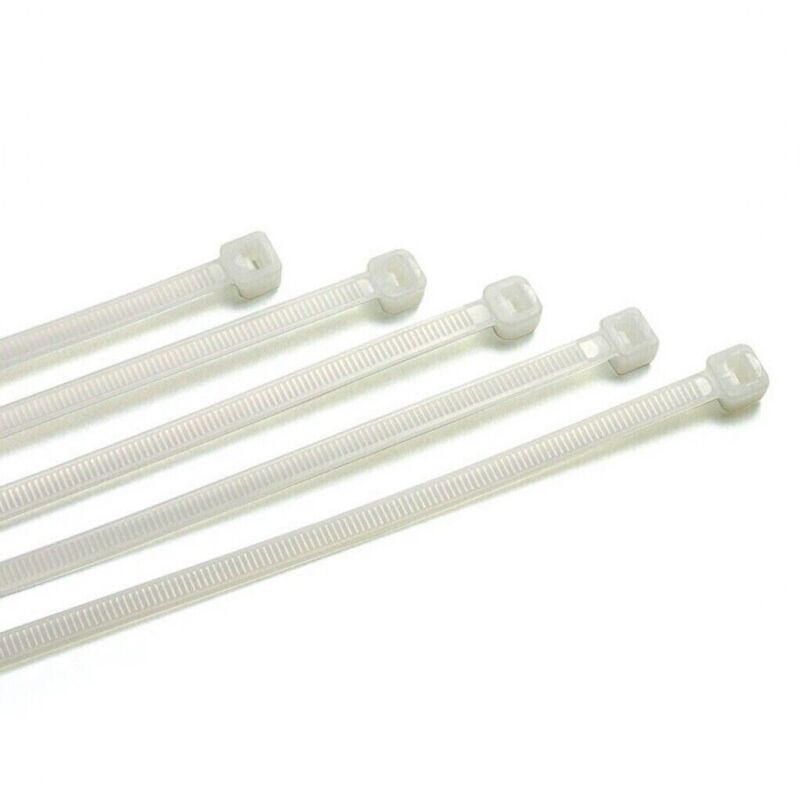 foto del prodotto axel 100 pz fascetta cablaggio in nylon bianca per cavi elettrici 3,6x360 mm