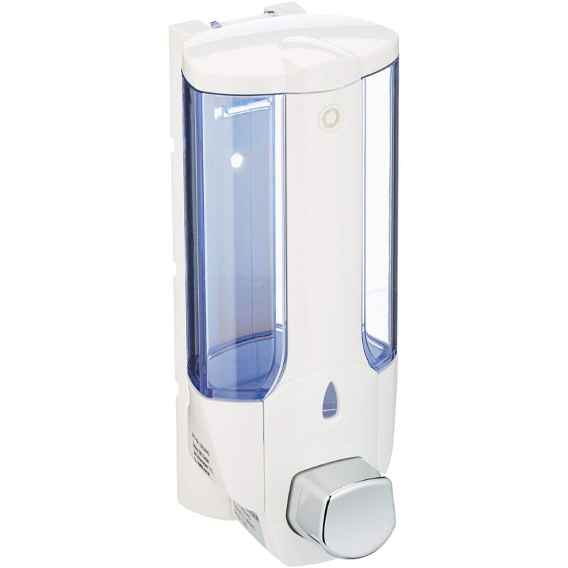 foto del prodotto axentia dispenser sapone liquido da parete per bagnoschiuma, shampoo, lozioni, capacit di 380 ml