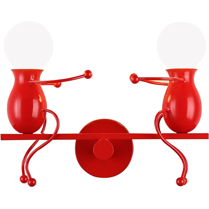 foto del prodotto axhup applique per interno, moderna lampada da parete in design di umanoide altalena, applique candelabro in metallo per corridoio cucina isaland