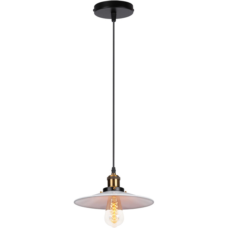 foto del prodotto axhup lampada a sospensione, lampadario da soffitto con 22cm paralume, illuminazione con bronzo e27 per cucina isaland camera da letto bianco 