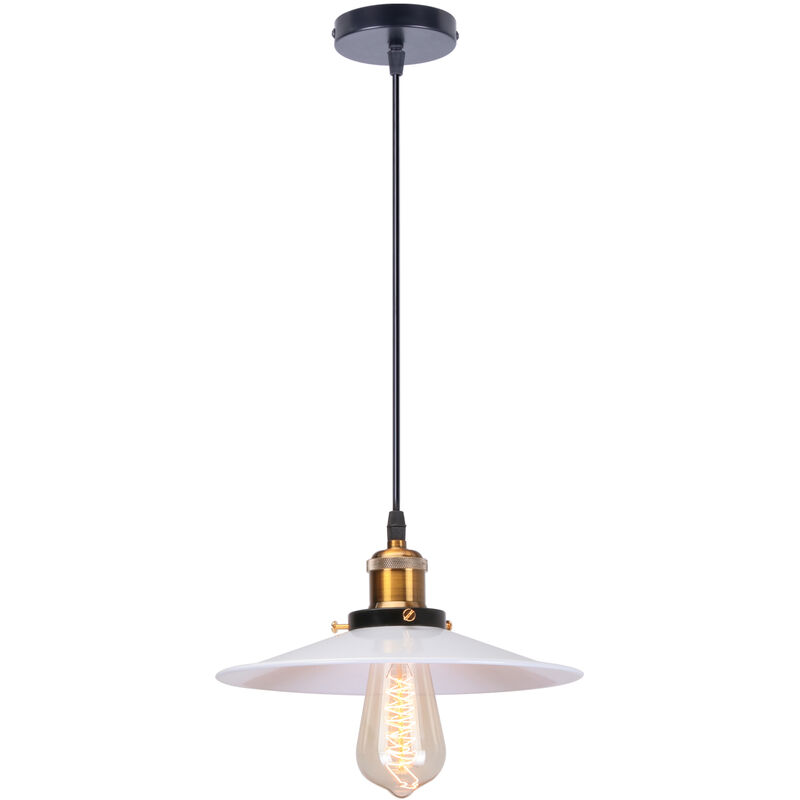 foto del prodotto axhup lampada a sospensione, lampadario da soffitto con 26cm paralume, illuminazione con bronzo e27 per cucina isaland camera da letto bianco 