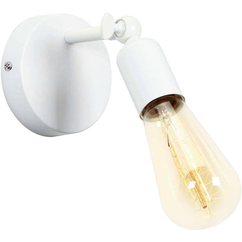 foto del prodotto axhup lampada da parete interni, applique in metallo regolabile 180 , illuminazione da parete per soggiorno camera da letto corridoio bianco 1 pezzi