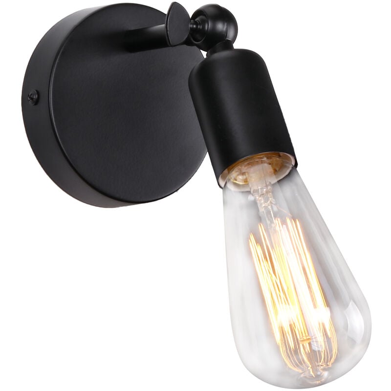 foto del prodotto axhup lampada da parete interni, applique in metallo regolabile 180 , illuminazione da parete per soggiorno camera da letto corridoio nero 1 pezzi
