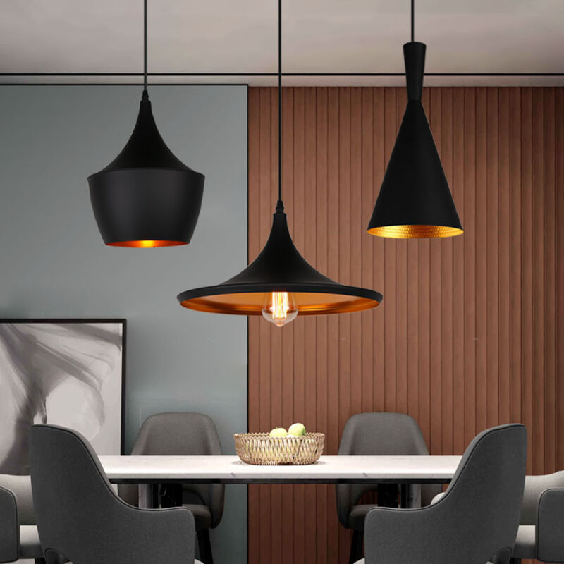foto del prodotto axhup lampadario a 3 luci l mpara colgante in metallo illuminazione stile moderno geometrico con base lunga lampada e27 per sala da pranzo