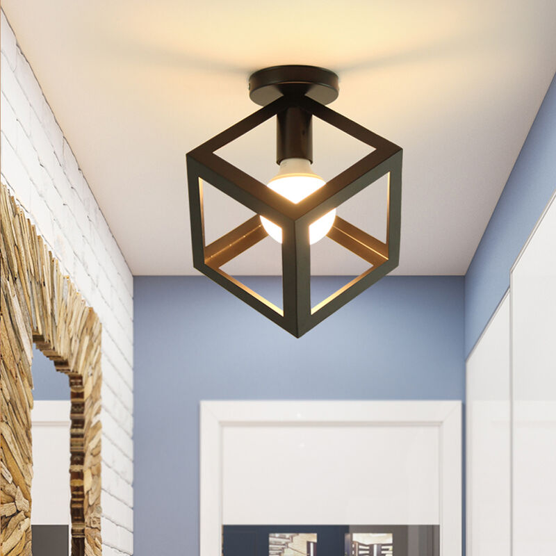 foto del prodotto axhup plafoniere soffitto, lampade a soffitto con piazza gabbia, illuminazione in metallo e27 attacco per soggiorno sala da pranzo camera da letto