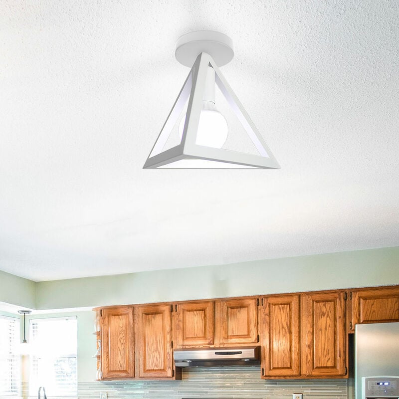 foto del prodotto axhup plafoniere soffitto, lampade a soffitto con triangolo gabbia, illuminazione in metallo e27 attacco per soggiorno sala da pranzo camera da
