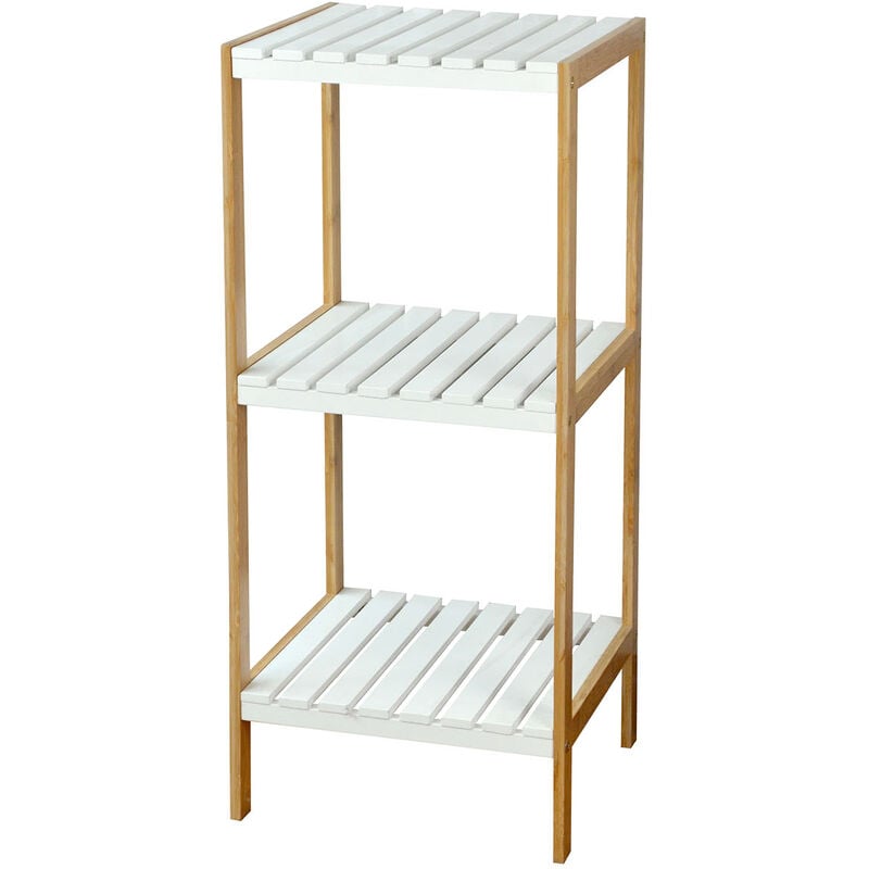 foto del prodotto axis scaffale in bamboo ed mdf a 3 ripiani 34x33x80 cm