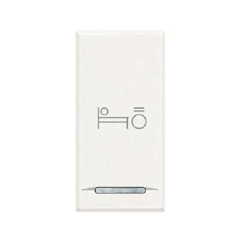 foto del prodotto axolute copritasto scs con simbolo luce letto camera colore bianco hd4915bl bticino