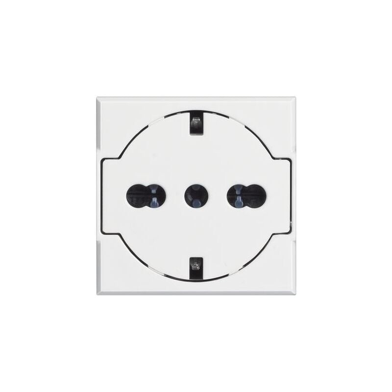 foto del prodotto axolute presa schuko flat standard 2 poli terra colore bianco 16a hd4140 16f - bticino