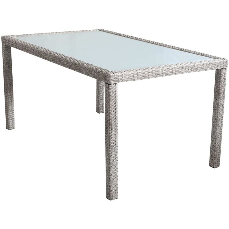 foto del prodotto axona set tavolo in alluminio e teak cm 150 x 90 con 6 poltrone axona