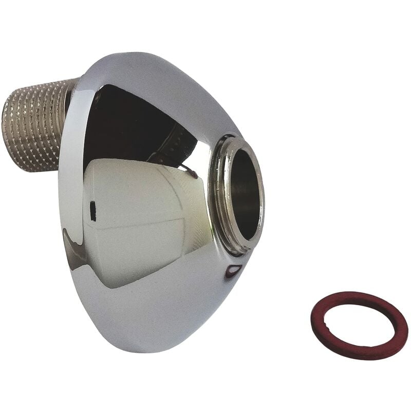 foto del prodotto ayor somatherm for you 2 raccordi in ottone cromato eccentrico 11,5 millimetri m15 21 m20 27 rosette