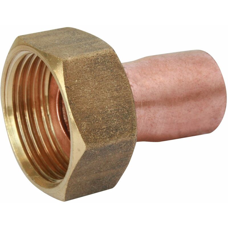 foto del prodotto ayor somatherm for you connettore saldare rame destra accoppiamento 16 ottone girevole dado 15 21 x10 