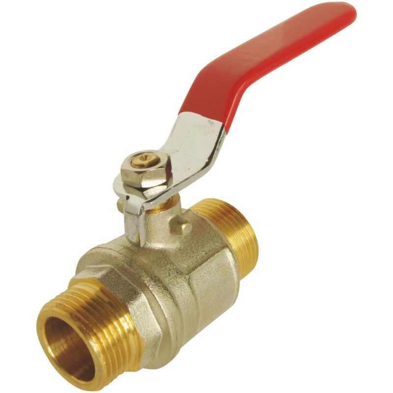 foto del prodotto ayor somatherm per te valvola a sfera doppio maschio 20 27 manico reversibile piatto flusso ottimale con il passaggio totale