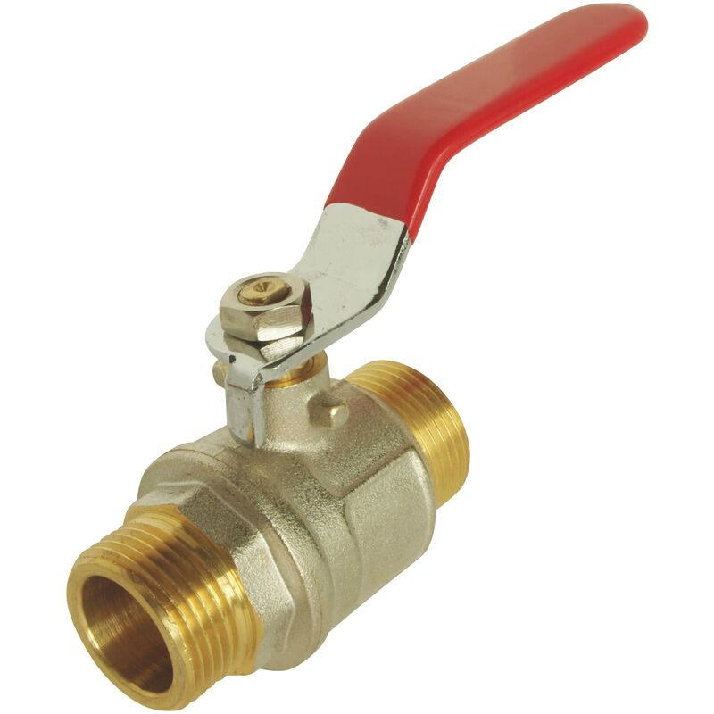 immagine 0 del prodotto ayor somatherm per te valvola a sfera doppio maschio 26 34 manico reversibile piatto flusso ottimale con il passaggio totale