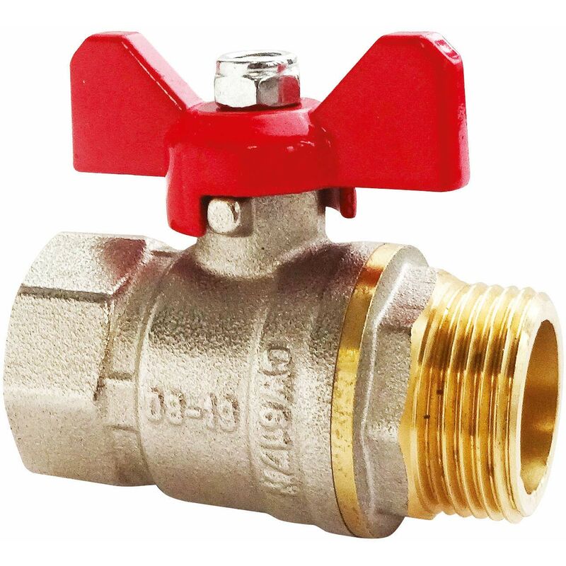 foto del prodotto ayor somatherm per te valvola a sfera maschio femmina 20 27 farfalla joystick flusso ottimale con il passaggio totale