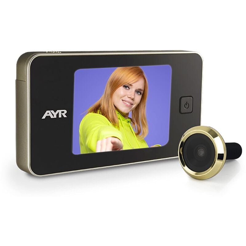 foto del prodotto ayr 752 m spioncino digitale in nichel opaco e ottone per porte in alluminio